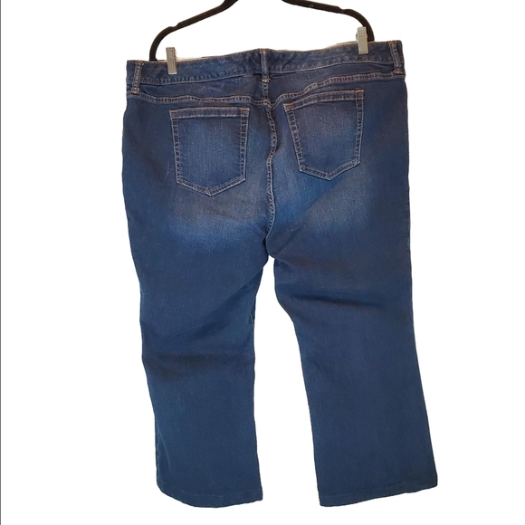 Torrid Blue Flare Cropped Jeans Size 22S - Picture 5 of 5